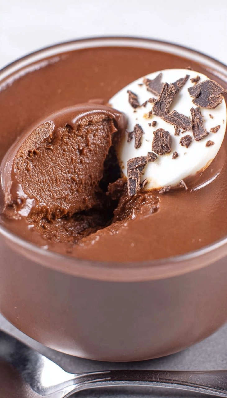 Chocolate Hard Boiled Egg Pudding