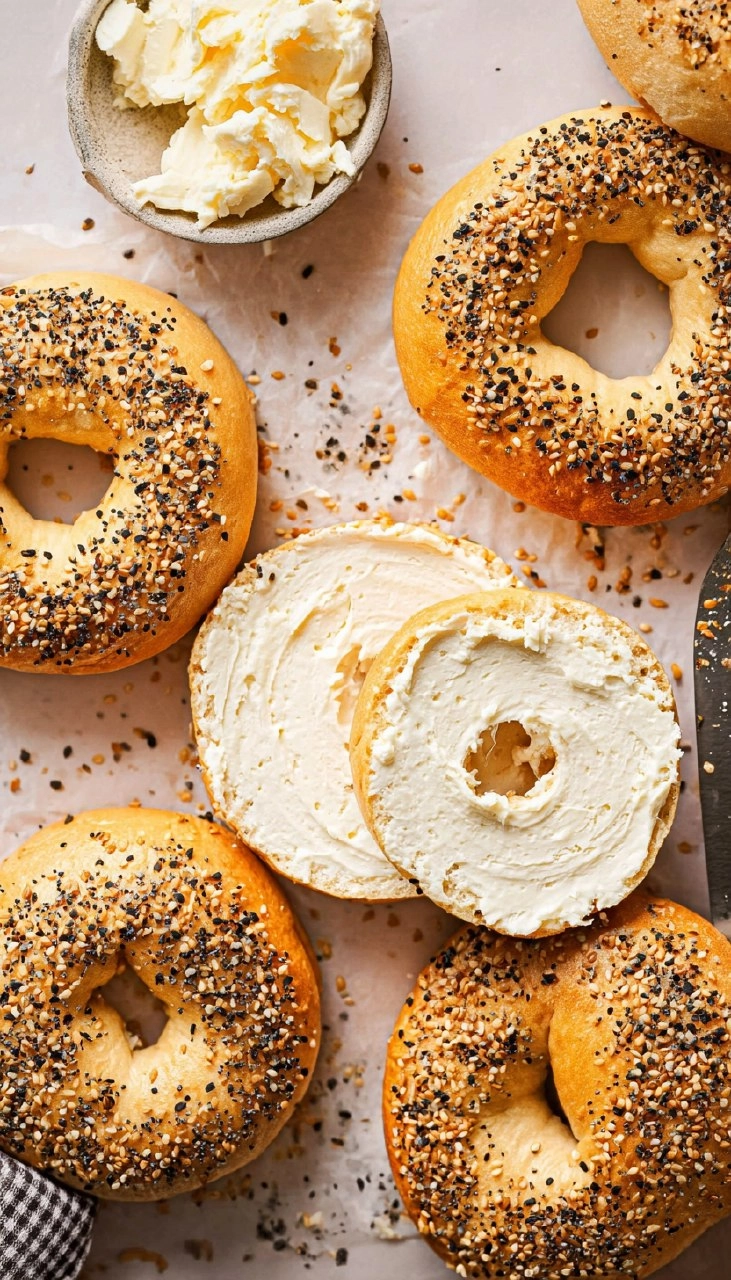 Cottage Cheese Bagels