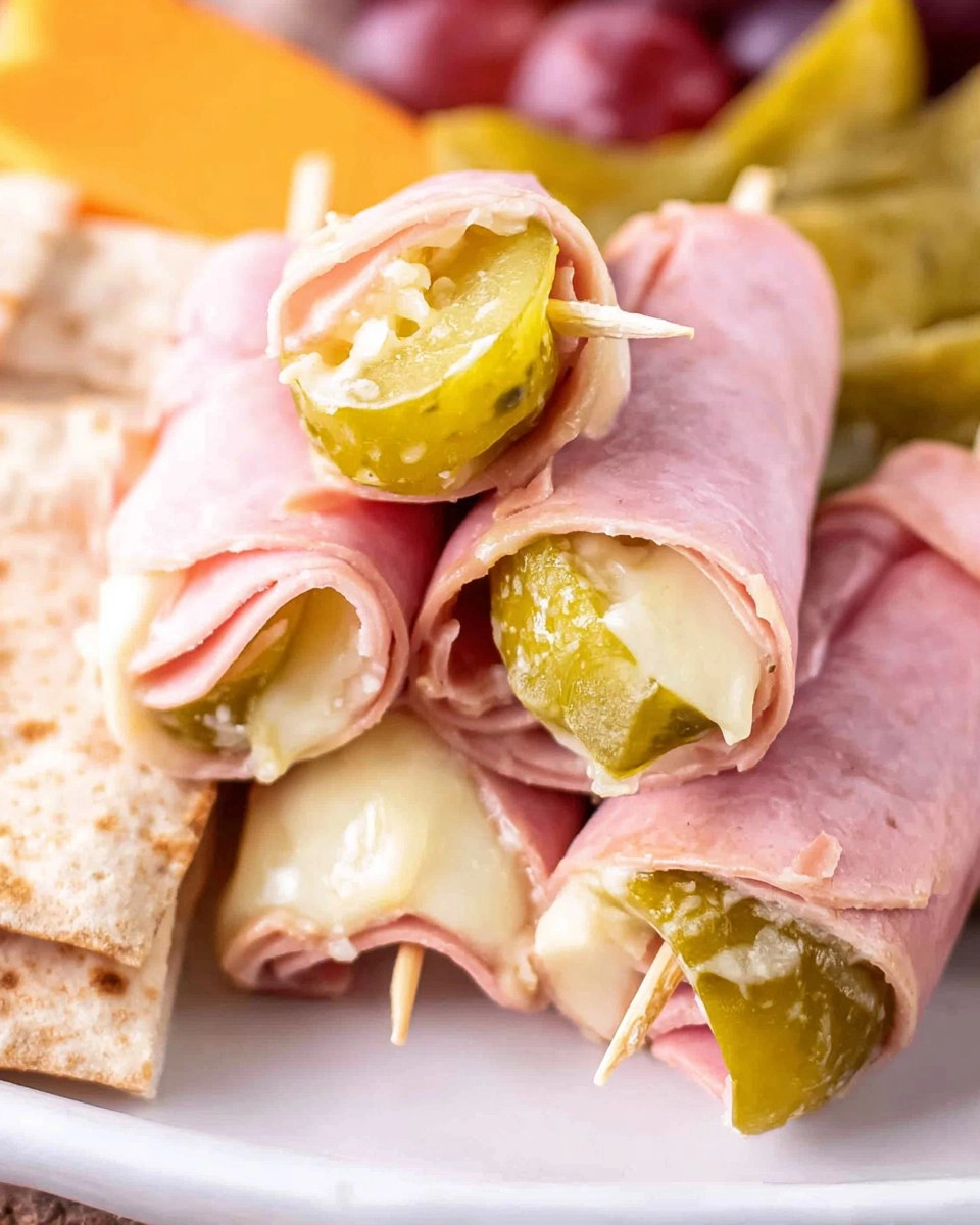 Ham And Pickle Roll-Ups