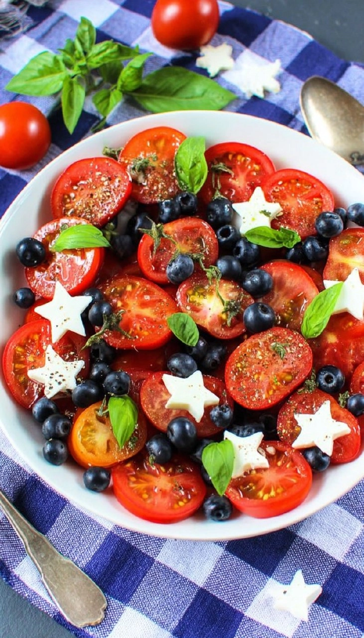 Red White and Blue Caprese Salad for July 4th 61 Red White and Blue Caprese Salad for July 4th