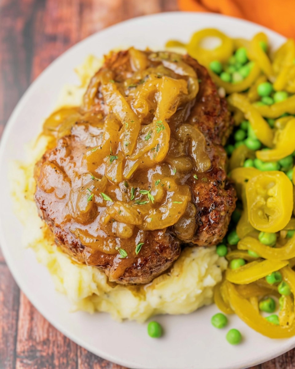 Slow Cooker Mississippi Salisbury Steak