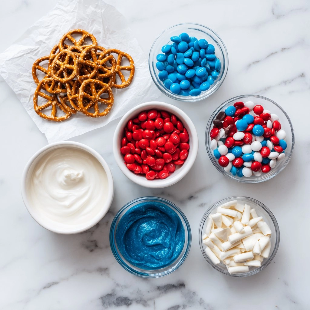 4th of July Pretzel and M&M Treats 55 4th of July Pretzel and M&M Treats