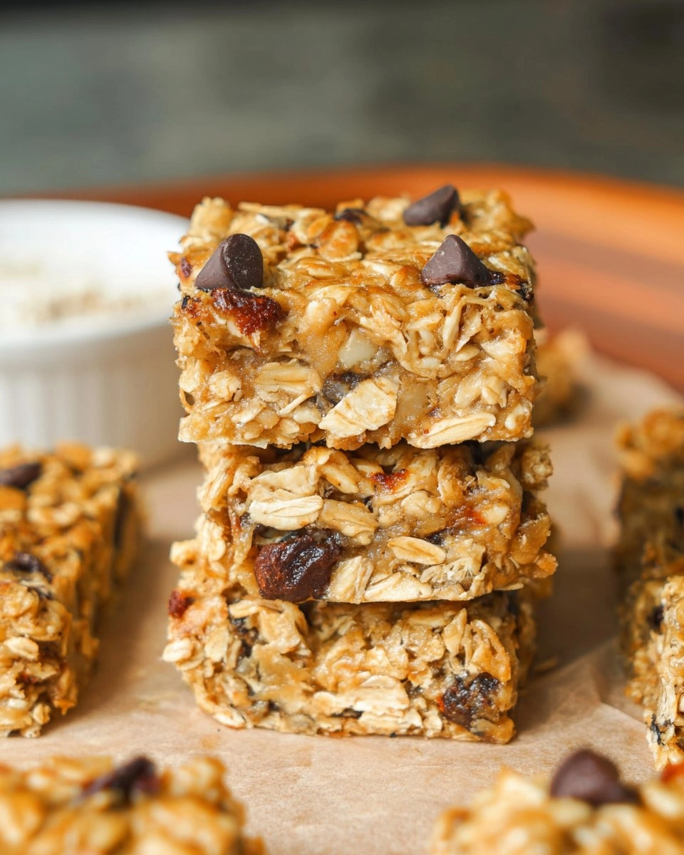 Baked Banana Oat Snack Bars