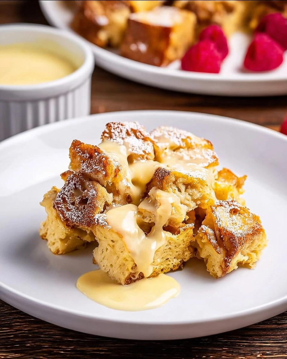 Bread Pudding with Vanilla Sauce 90 Bread Pudding with Vanilla Sauce