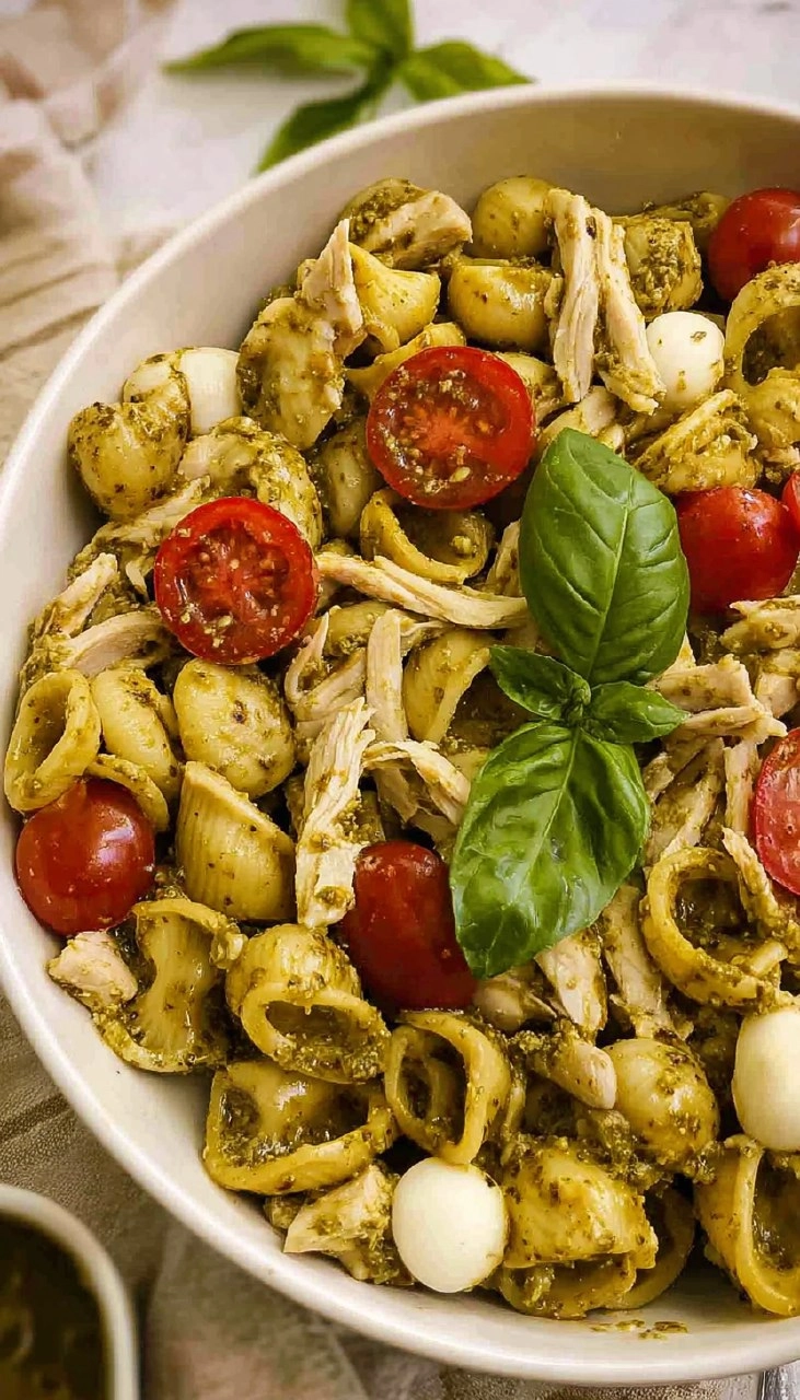 Chicken Pesto Pasta Salad