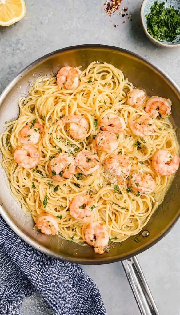 Shrimp-Scampi-Linguine-Recipe