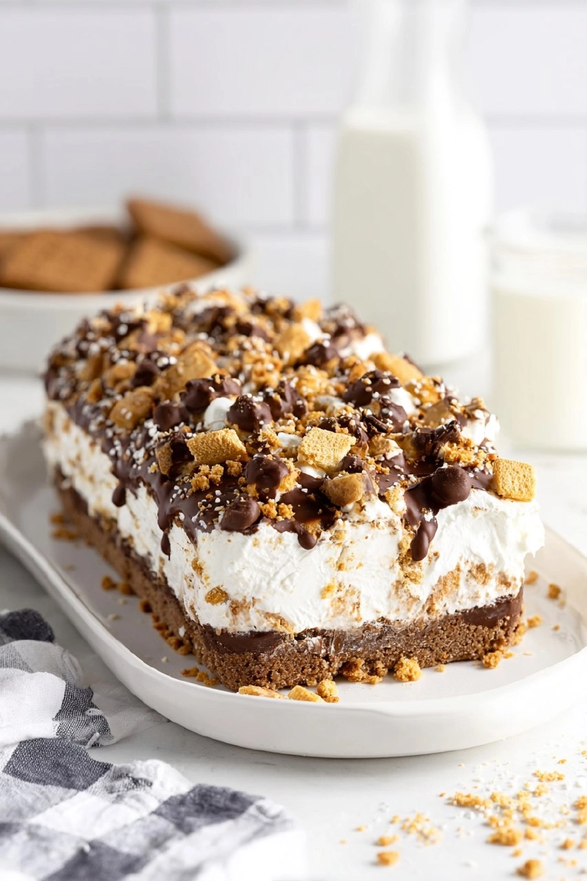 S'mores Ice Cream Cake